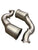 JackSpania Racing Lamborghini Urus 4.0T high flow race downpipes for exhaust upgrade, featuring polished metal finish and performance design.