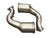 JackSpania Racing Lamborghini Urus 4.0T high flow race downpipes for exhaust system upgrade, showing polished metal pipes.
