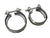 Jack Spania Racing Wastegate V-Band Clamp Kit with bolts, nuts, and seals for 38mm and 44mm TiAL MVS/MVR turbochargers