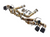 Titanium Exhaust for Chevrolet Corvette C8 2020+ Carbon Fiber Tips 6.2L V8 3" Muffler Pipe Catback