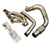 JackSpania Racing K Series swap turbo manifold with T3/T4 flange, 3-inch downpipe, 60mm wastegate, and exhaust pipes.