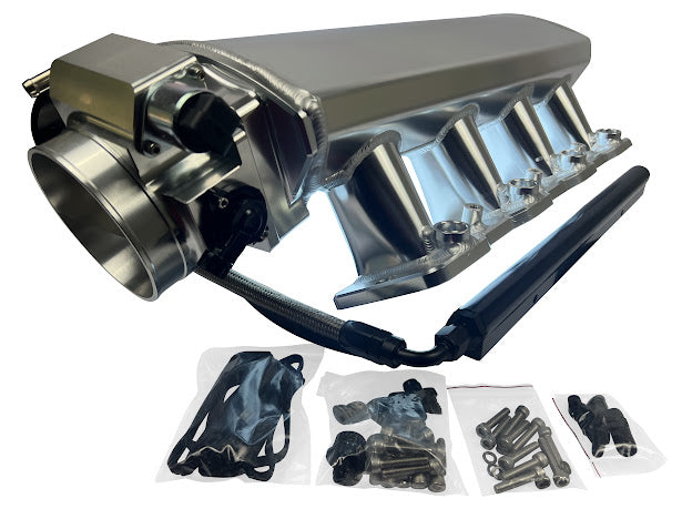 LS Low Profile Metal Fabricated Intake Manifold DBC LS1 LS2 LS6 92mm 1 ...