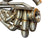 BMW S58 G80 G82 G83 G87 single turbo manifold hot-side kit by JackSpania Racing, showing the metallic turbo manifold components.