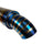 Universal 3-inch burnt titanium pie cut turndown muffler exhaust for racing vehicles, featuring sleek titanium finish and durable construction.