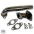 Stainless steel 35mm/38mm wastegate dump tube elbow for exhaust systems, compatible with TiAL fitment, by JackSpania Racing.