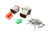 Deutsch DT male and female mating connector kit with pins and sockets in 2 to 12 pin sizes, by JackSpania Racing.