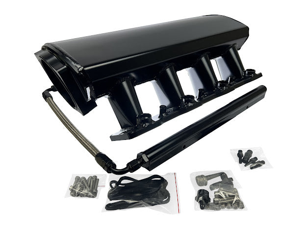 LS Low Profile Metal Fabricated Intake Manifold LS1 LS2 LS6 92mm 102mm ...