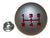 Jack Spania Racing 5-speed Type R shift knob for Honda Acura Civic Si interior, OEM solid metal with M10 x 1.5 threading.