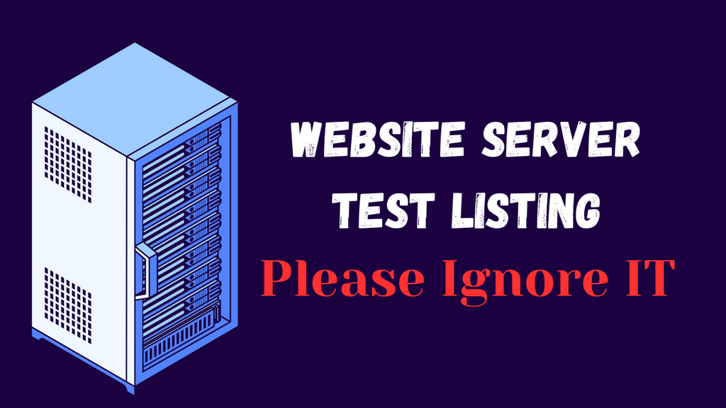 Test - This Listing is for JACKSPANIA SERVER TESTING Purpose