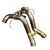 JackSpania Racing titanium exhaust system for McLaren 570S, 620R, and 540C F1 race car with polished titanium pipes and racing fittings.