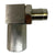 JackSpania Racing 90° O2 oxygen sensor spacer for P0420, P0042, P0430 check engine light repair, shown installed in vehicle exhaust system