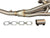 BMW E30, E36, Z3 exhaust header by JackSpania Racing, showing chrome finish and tubular design for 1.8L and 1.9L DOHC engines.