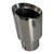 Set of four 114mm quad stainless steel exhaust tips by JackSpania Racing, showcasing polished, cylindrical automotive exhaust tips.