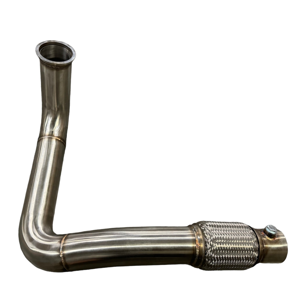 B Series Top Mount Turbo Manifold DownPipe GSR B16 B18 B20 44mm Civic Si DC2 EG EK 4 Bolt 2.5” V Band 3”