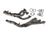 BMW E46 M3 S54 3.2L exhaust manifold header by JackSpania Racing, showing the durable metal construction and inlet ports.