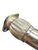 Subaru WRX FA20 high flow downpipe by JackSpania Racing, resonated and catted J-pipe for 2015-2021 6MT models.