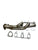 Shorty Exhaust Manifold 3-1 Header For 04-11 Mazda RX8 RX-8 1.3L SE3P 13B-MSP Rotary Renesis