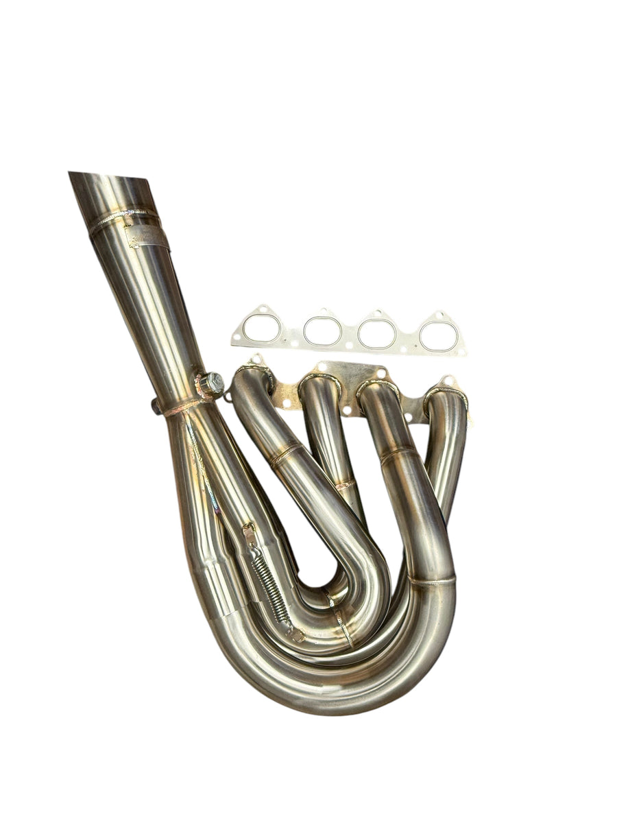H Series 4-1 Megaphone Hood Exit Race Exit Header | JackSpania Racing