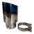Set of four 114mm quad stainless steel exhaust tips by JackSpania Racing, showing sleek, polished exhaust outlet finishes.