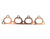 Honda K B H Series Precision Fit Copper Exhaust Manifold Gaskets