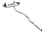 Honda Civic 1.5T sedan valved cat-back exhaust system by JackSpania Racing, showing polished stainless steel pipes and muffler.