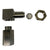 JackSpania Racing 90° O2 Oxygen Sensor Spacer for P0420 P0042 P0430 check engine light repair, showing the metal spacer in close-up.