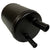 JackSpania Racing billet aluminum power steering tank reservoir with cap and universal bracket for suspension system installation.