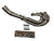 JackSpania Racing B Series V2 hood exit megaphone race header with polished metal finish