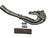 JackSpania Racing B Series V2 hood exit megaphone race header with exposed tubing and polished metal finish