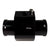 Black water hose coolant temperature sensor adapter for engine, compatible with Jack Spania Racing vehicles, shown on engine part.