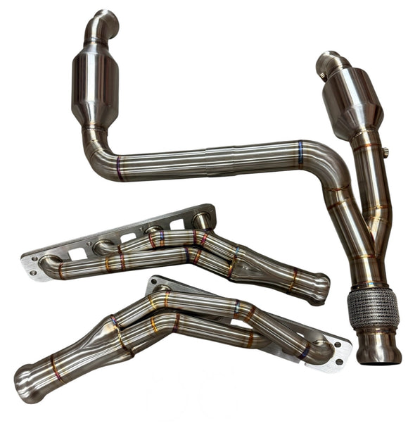 Jeep Wrangler 392 2021+ Long Tube Headers & Catted Y-Pipe 316 Stainless Steel