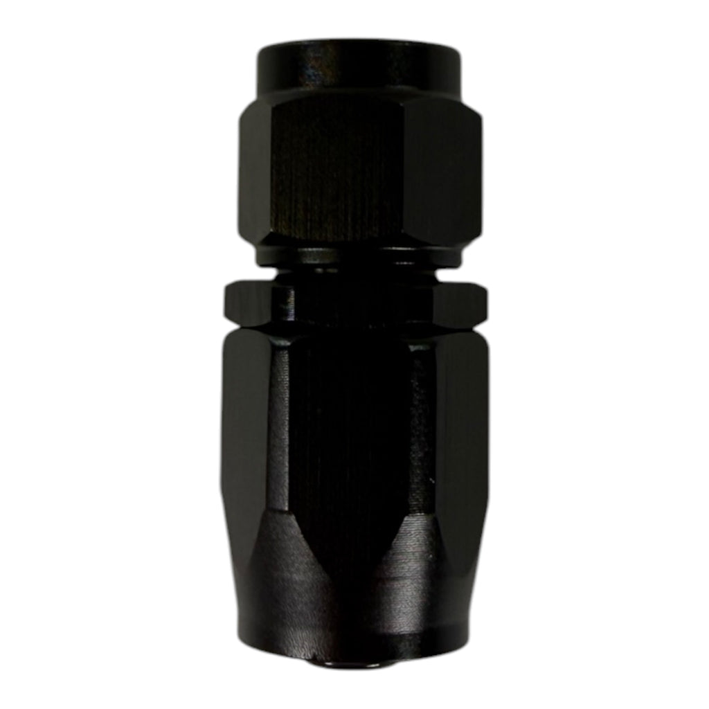 Jack Spania Racing AN6 6AN swivel hose end fittings in 0°, 45°, 90°, and 180° angles for engine hose connections.