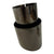 Set of four 114mm stainless steel exhaust tips from JackSpania Racing, showcasing polished quad exhaust outlets.