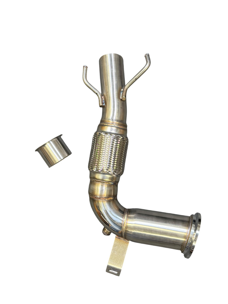 High-Flow Non Catted Downpipe for MINI Cooper S F54 F55 F56 & BMW X1 X2 B46 Turbo