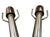 Dual tip axle back exhaust muffler for Lexus IS300, IS350, and IS200T 2017-2020 by JackSpania Racing, made of steel.