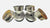 Set of six JackSpania Racing solid billet motor engine mount inserts for Hasport EK EG DC2 RD1 Civic CRV Si suspension parts