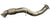 Downpipe front pipe exhaust for Honda Civic Type R FK8 2017+ by JackSpania Racing, catted 2.0T engine, shown in the image.