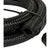 Black 8AN 5/8 inch braided nylon fuel hose by JackSpania Racing, 6-foot length for automotive and racing applications.