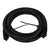 Black braided nylon fuel hose from JackSpania Racing, 8AN 5/8 inch diameter, 6-foot length, with metal fittings and durable construction.