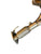 Stainless steel header for 2003-2007 Honda Accord LX 2.4L K24 engine, exhaust part by JackSpania Racing showing the polished metal design.