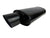 Black Single Wall Universal Short Tip 3 Inch Muffler Oval 3" Inlet 3.5" Outlet