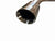 Polished axle back muffler exhaust for BMW F30 F32 335i 435i, JackSpania Racing, showing the shiny metal finish and exhaust pipe details.