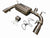 BMW F30, F22, F32, F36 valved axle back sport exhaust muffler by JackSpania Racing, showing polished metal finish and valve mechanism.