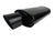 Black Single Wall Universal Short Tip 3 Inch Muffler Oval 3" Inlet 3.5" Outlet