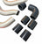 JackSpania Racing K Series intercooler piping kit for Honda Acura K20 K24 engines, featuring polished metal piping and clamps.