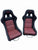 Universal Ultra Lightweight Fixed Mounted Bucket Seat With Rails Sliders Suede