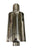 Dual Wall Universal Short Tip 3 Inch Muffler Oval 3" Inlet 3.5" Outlet Polished