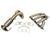Stainless steel header for 2003-2007 Honda Accord LX 2.4L K24 engine, exhaust part by JackSpania Racing, shown in metallic finish.