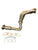 Stainless steel exhaust header for 2003-2007 Honda Accord LX 2.4L K24 engine by JackSpania Racing, showing polished metal design.
