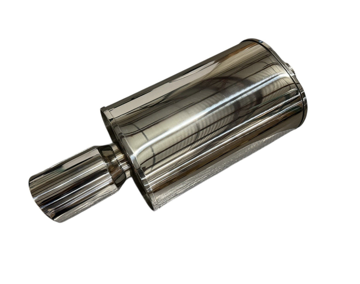 Dual Wall Universal Short Tip 3 Inch Muffler Oval 3